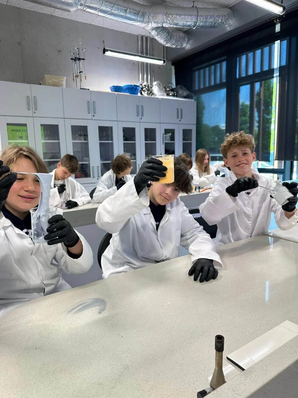 SCIENCE workshops for our students at Akademeia High School!