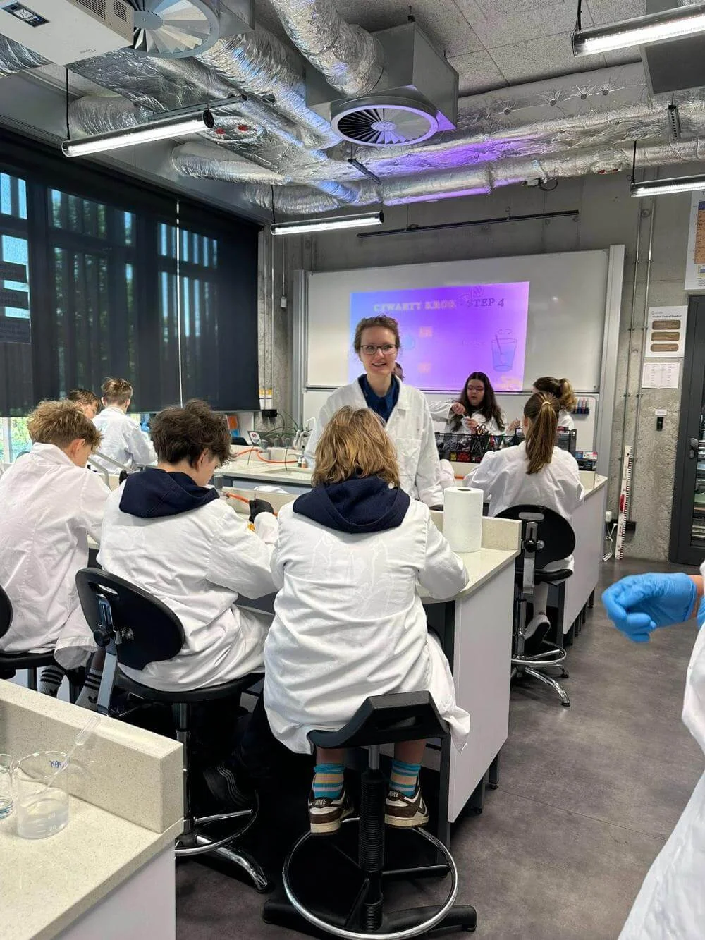 SCIENCE workshops for our students at Akademeia High School!