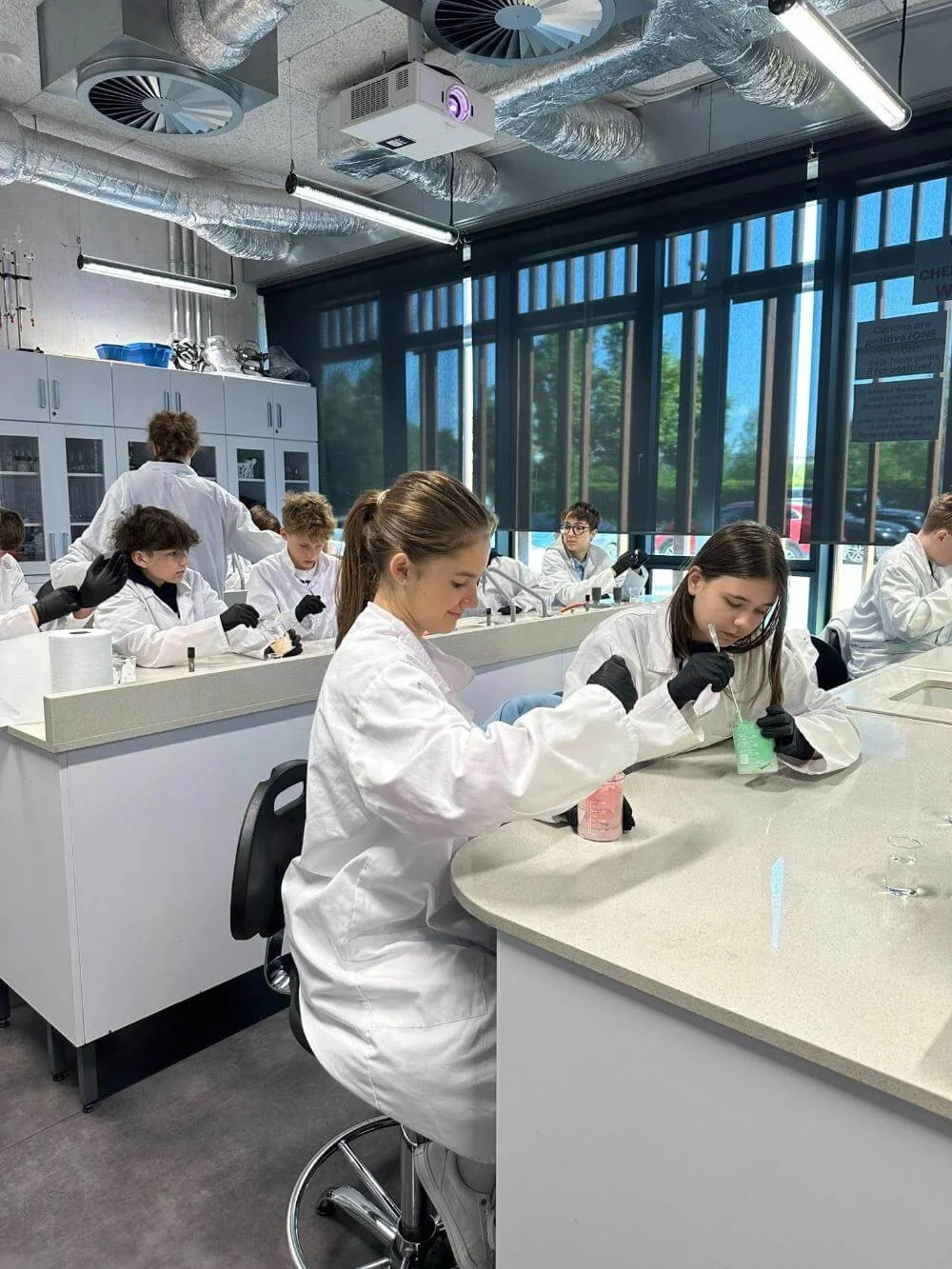 SCIENCE workshops for our students at Akademeia High School!