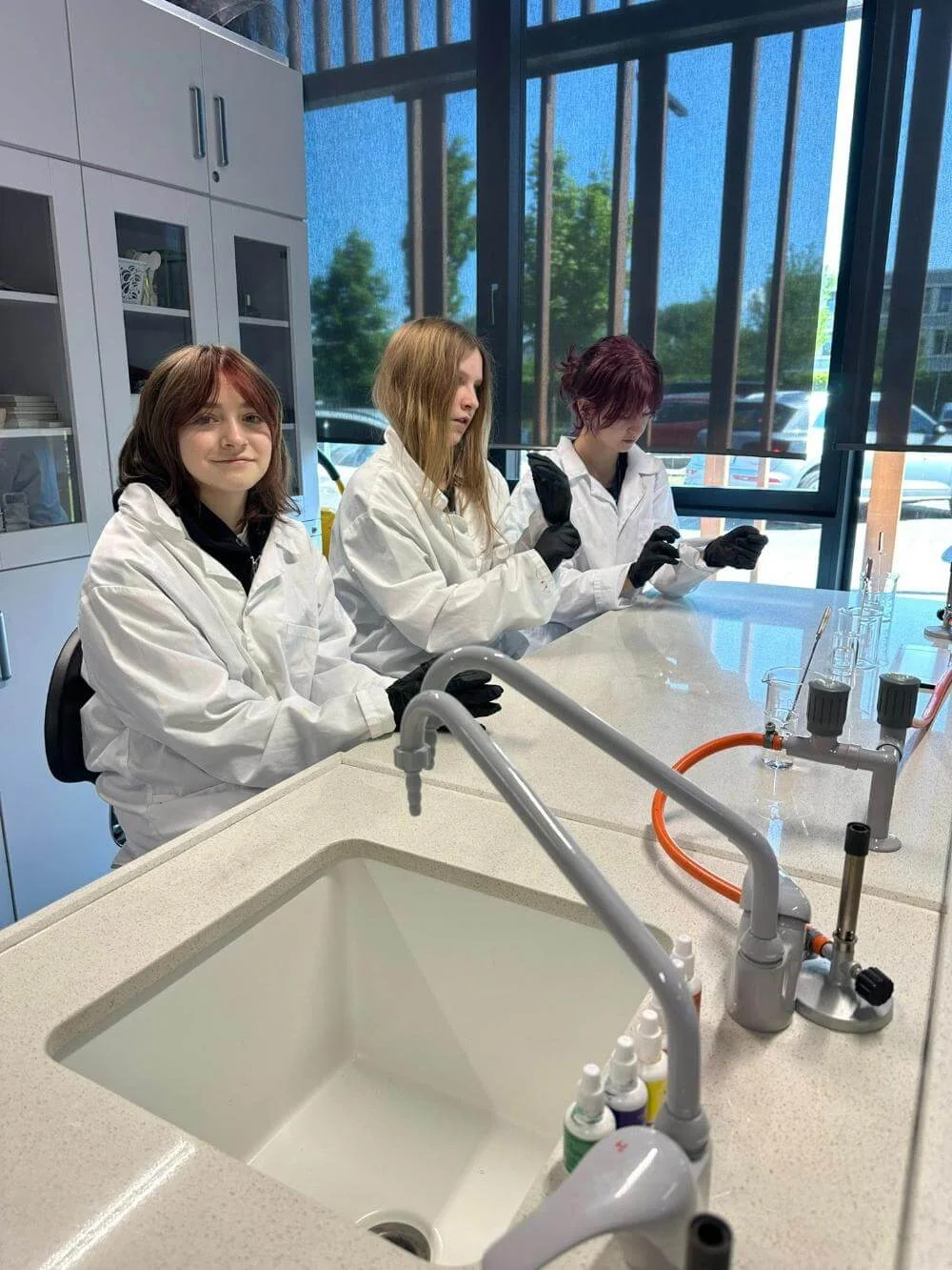 SCIENCE workshops for our students at Akademeia High School!